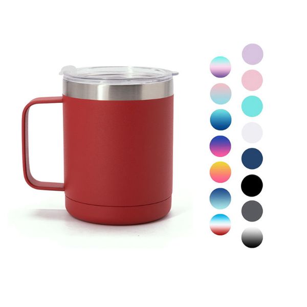 12oz Double Wall Stainless Steel Vacuum Insulated Coffee Mug with Handle