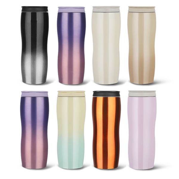 Custom Stainless Steel Thermal cups with Lids Insulated Leakproof Vacuum Thermos Coffee Tumbler with Flip Lid