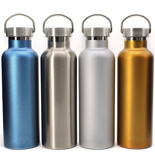 Custom Stainless Steel  Double Wall Vacuum Insulated Thermos Outdoor Portable Sports Water Bottle