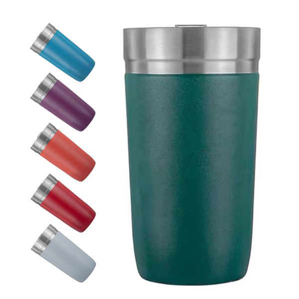 Stainless Steel Beer Mug Insulated Water Tumbler Double Wall Vacuum Outdoor Office Coffee Cups