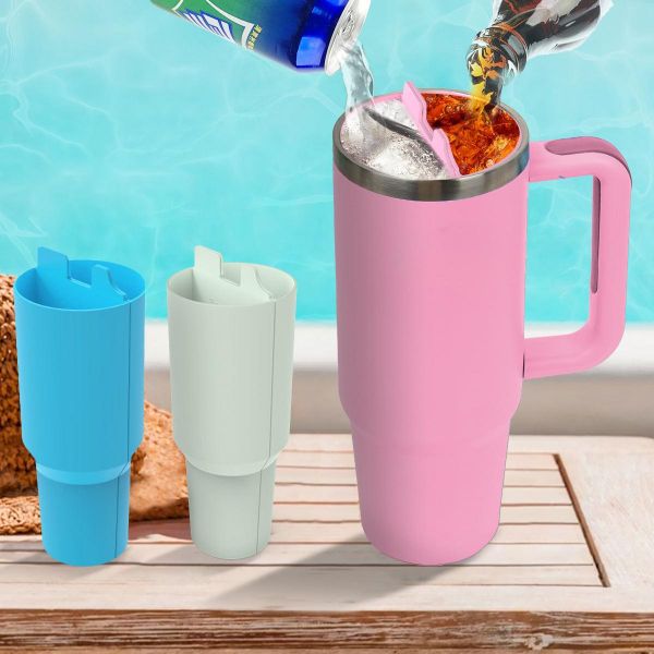 2-in-1 Drink Separator Silicone Liner for 40oz Cup Accessories Reusable Dispenser Liner